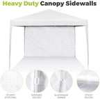 Instant Canopy Sidewalls for Pop Up Canopy Tent, 300D Waterproof Material for Outdoor Events, Vendor Booths, and, alternate