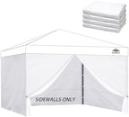 Instant Canopy Sidewalls for Pop Up Canopy Tent, 300D Waterproof Material for Outdoor Events, Vendor Booths, and