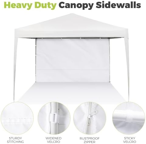 Instant Canopy Sidewalls for Pop Up Canopy Tent, 300D Waterproof Material for Outdoor Events, Vendor Booths, and, alternate