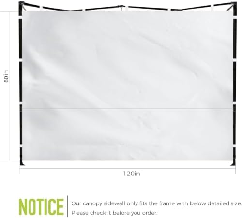 Instant Canopy Sidewalls for Pop Up Canopy Tent, 300D Waterproof Material for Outdoor Events, Vendor Booths, and, alternate