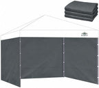 Instant Canopy Sidewalls for Pop Up Canopy Tent, 300D Waterproof Material for Outdoor Events, Vendor Booths, and
