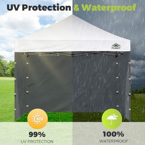 Instant Canopy Sidewalls for Pop Up Canopy Tent, 300D Waterproof Material for Outdoor Events, Vendor Booths, and, alternate