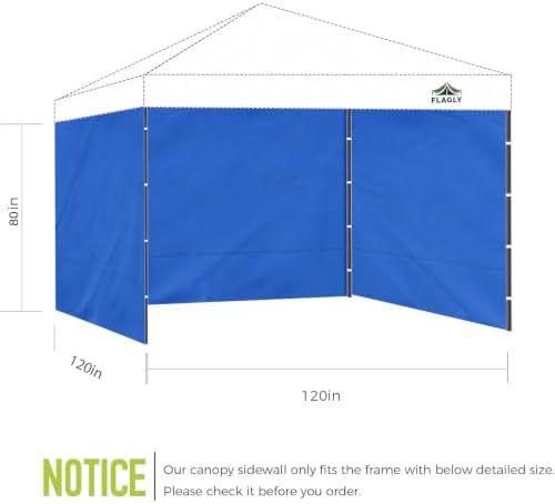 Instant Canopy Sidewalls for Pop Up Canopy Tent, 300D Waterproof Material for Outdoor Events, Vendor Booths, and, alternate