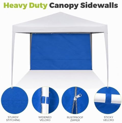 Instant Canopy Sidewalls for Pop Up Canopy Tent, 300D Waterproof Material for Outdoor Events, Vendor Booths, and, alternate