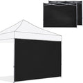 Instant Canopy SunWall 10x10 FT, 3 Pack Sidewall Only, Black in 10x10 FT in Black