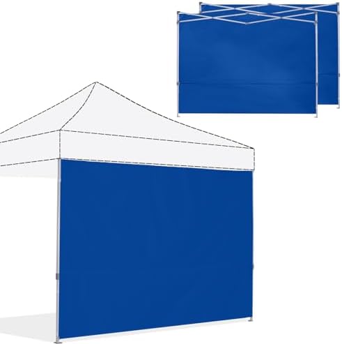 Instant Canopy SunWall 10x10 FT, 3 Pack Sidewall Only, Royal Blue in 10x10 FT in Royal Blue