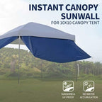 Instant Canopy Tent SideWalls for 10x10 Pop Up CanopyTent, 300D Polyester Canopy Walls Waterproof and UV, alternate view 4