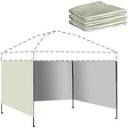 Instant Canopy Tent SideWalls Waterproof Sunwalls for 10x10 Pop Up CanopyTent, 300D Polyester Canopy Walls 3Pack
