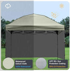 Instant Canopy Tent SideWalls Waterproof Sunwalls for 10x10 Pop Up CanopyTent, 300D Polyester Canopy Walls 3Pack, alternate