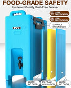 Insulated Beverage Dispenser 5 Gallon - Hot and Cold Drink Container with Handles, Thermal Drink Dispenser, alternate view 4