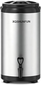 Insulated Beverage Dispenser - 75 Cup Hot & Cold Coffee Urn for Catering - 12L/3.2 Gal Stainless Steel Drink