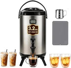 Insulated Beverage Dispenser- Cold & Hot Drink Beverage for Catering, Gallon Thermal Hot Beverage Dispenser with