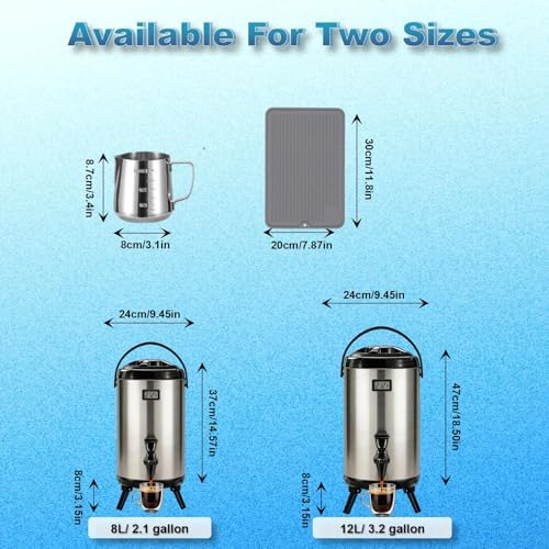 Insulated Beverage Dispenser- Cold & Hot Drink Beverage for Catering, Gallon Thermal Hot Beverage Dispenser with, alternate