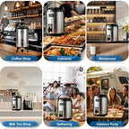 Insulated Beverage Dispenser- Cold & Hot Drink Beverage for Catering, Gallon Thermal Hot Beverage Dispenser with, alternate