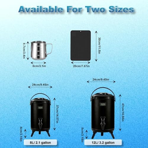 Insulated Beverage Dispenser- Cold & Hot Drink Beverage for Catering, Gallon Thermal Hot Beverage Dispenser with, alternate