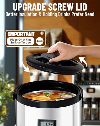Insulated Beverage Dispenser Stainless Steel Silver 2 Gal, 1Pack, alternate view 3