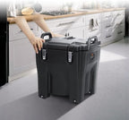 Insulated Food Carrier, 32Qt Capacity Stackable Hot Box for Catering w/Stainless Steel Barrel, Top Load LLDPE, alternate view