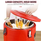 Insulated Soup Pan Carrier Portable Commercial Hot -Cold Hot Box Food Warmer Large Insulation Barrel Cooler, alternate view 6