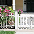 Interchange Welcome Sign Front Door Wreaths for Spring Fall Summer Winter, alternate view 2