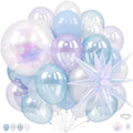 Iridescent Balloons, 12 Inch Pearl Pastel Blue Purple Party Decorations