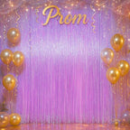 Iridescent Purple Fringe Backdrop Curtains, 3.3x8.2ft, 3 Pack in 3.3x8.2ft, alternate view 7
