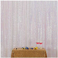 Iridescent Sequin Backdrop,6FT x 8FT Sequin Photography Backdrop Curtain for Party Decoration, Iridescent in 6x8