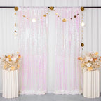 Iridescent White Backdrop Curtains 7FTx7FT 2 Panels Sequin Curtains Sparkle Photobooth Backdrops Glitter, alternate view 2