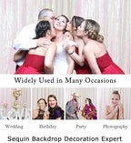 Iridescent White Backdrop Curtains 7FTx7FT 2 Panels Sequin Curtains Sparkle Photobooth Backdrops Glitter, alternate view 6