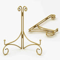 Iron Plate Stand for Display with Folding Design, Picture Stands for Tables, 12 Inch Large Easels for Displaying