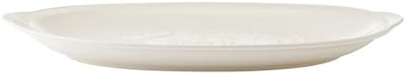 Italian Countryside 18-Inch Stoneware Turkey Platter White in 18 Inch in Cream, alternate view 6