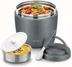 Itslife 32oz Insulated Soup Thermo, Vacuum Stainless Steel Food Jar for Hot & Cold Food, Leakproof Wide Mouth