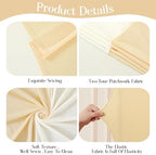 Ivory and Champagne Arch Backdrop Cover Set of 2 Birthday Party Arch Covers 7.2 and 6ft Wedding Arch Cover, alternate view 4