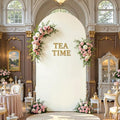 Ivory Arch Backdrop Cover 7.2FT Party Wedding Arch Covers Stretchy Backdrop Baby Shower Bridal Shower Birthday