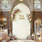 Ivory Arch Backdrop Cover 7.2FT Party Wedding Arch Covers Stretchy Backdrop Baby Shower Bridal Shower Birthday