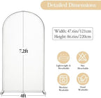 Ivory Arch Backdrop Cover 7.2FT Party Wedding Arch Covers Stretchy Backdrop Baby Shower Bridal Shower Birthday, alternate