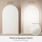 Ivory Arch Backdrop Cover Set of 2, 7.2FT&6FT in 7.2FT/6FT in Ivory, alternate view 3