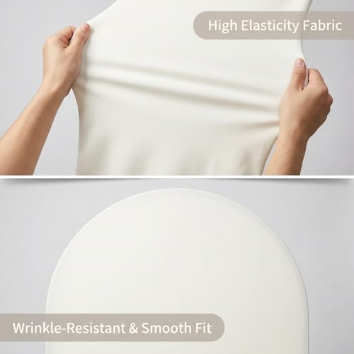 Ivory Arch Backdrop Cover Set of 2, 7.2FT&6FT in 7.2FT/6FT in Ivory, alternate view 4