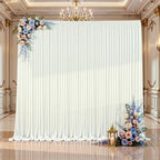 Ivory Backdrop Curtains 10x10FT - Wrinkle-Free Photo Backdrop Drapes for Wedding, Baby Shower, Photography &, alternate view