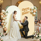 Ivory Champagne Arch Backdrop Cover 7.2FT Party Wedding Arch Covers Stretchy Backdrop Baby Shower Bridal Shower, alternate