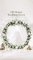 Ivory Eucalyptus Flower Garland White Wedding Arch 6 FT, alternate view 5