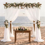 Ivory Wedding Arch Draping Fabric 30'' x 18FT Sheer Chiffon Arch Drapes, alternate view 4