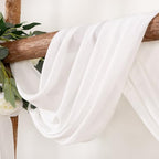Ivory Wedding Arch Draping Fabric 30'' x 18FT Sheer Chiffon Arch Drapes, alternate view 6