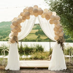 Ivory Wedding Arch Draping Fabric Backdrop Drapes Sheer 28.7"x 20FT, alternate view 5