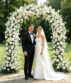 Ivory White Foam Roses 25pcs Artificial Flower with Stem Home Decor in Ivory White, alternate view 6