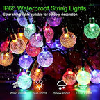 Jedavai Solar String Lights Outdoor 2 Pack 200 Led 80FT Multi-Color Crystal Globe Lights with 8 Lighting Modes, alternate