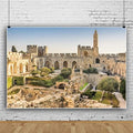 Jerusalem Backdrop Israel Historical Site Banner 7x5ft in 7x5ft