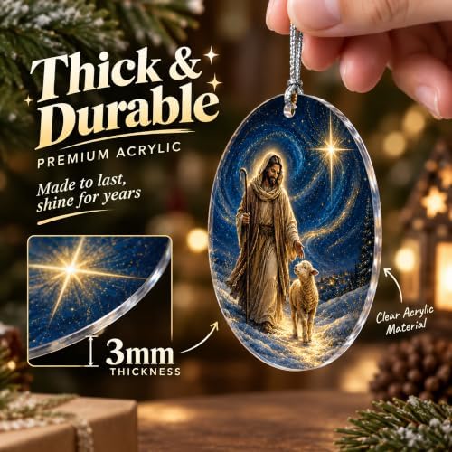 Jesus Ornament, Religious Gifts for Women, Christian Decor, Christian Home Decor, Nativity Ornament in Jesus, alternate view