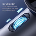 JISULIFE Handheld Fan Pro1S - Next-Gen Airflow: Up to 12H Runtime, alternate view 5