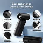 JISULIFE Portable Handheld Fan Life9, Turbo Airflow, Up to 18H Runtime, alternate view 6
