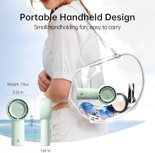 JISULIFE Portable Handheld Turbo Pocket Fan Rechargeable 4000mAh 5-Speed, alternate view 5